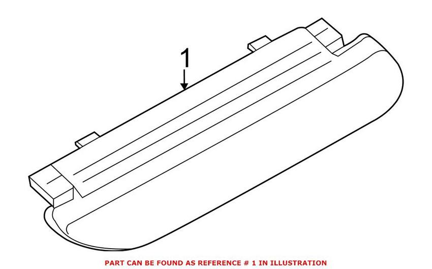 BMW Center High Mount Stop Light - Rear 63257296109